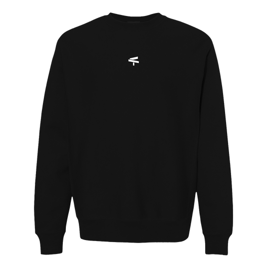 Simplicity Embroidered Crewneck Sweatshirt - Black